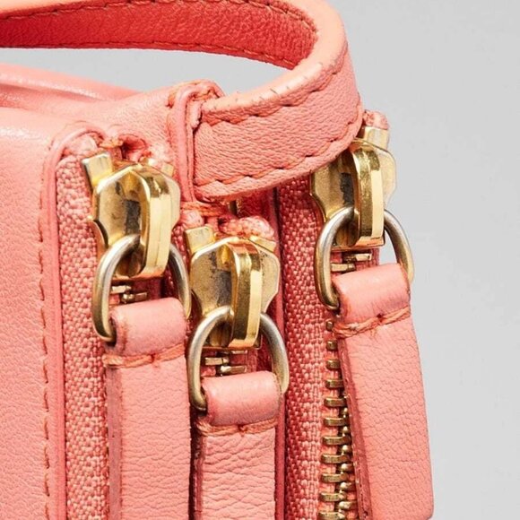 Celine Pink Leather Small Trio Crossbody Bag - Picture 5 of 12